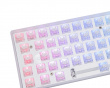 SNOWSTONE Base 65 Hotswap Gaming Tastatur - ISO Deutsch [Weiße Flamme]