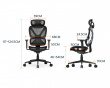 SpineX Pro Ergonomischer Bürostuhl - Schwarz