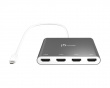 USB-C auf 4-Port HDMI Multi-Monitor Adapter