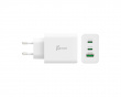 Wall Charger GaN, 65 W, 2x USB-C, 1x USB-A, 3-Port Charger - Ladegerät