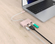 USB-C zu HDMI 4K und USB Typ-A mit 90 W Power Delivery - Rosa