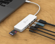USB-C-Multi-Port-Hub mit 60W Stromversorgung - Weiß