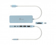 USB-C-Multi-Port-Hub mit 60W Stromversorgung - Blau