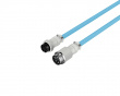 USB-C Coiled Cable - Hellblau / Weiß