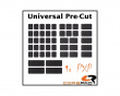 PXP Universal Pre-Cut Grips für Tastatur und Maus - Black