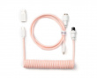 Custom Coiled Aviator Kabel USB-C - Hell-Pink