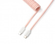 Custom Coiled Aviator Kabel USB-C - Hell-Pink