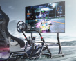 TV Ständer mit rollen - 45”-90” - Schwarz