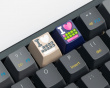 Love Zinc Alloy OEM Artisan Keycap - Dunkelviolett