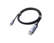 USB-C zu HDMI Aluminiumkabel 4K@60Hz - 1.5 m - Grau/Schwarz