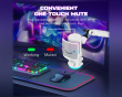 Ampligame AM6 Kondensatormikrofon mit RGB - Weiß