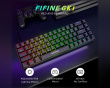 AmpliGame GK1 ANSI Gaming Tastatur - Schwarz