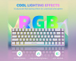 AmpliGame GK1W ANSI Gaming Tastatur - Weiß