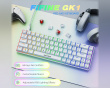 AmpliGame GK1W ANSI Gaming Tastatur - Weiß
