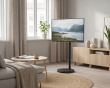 Bodenständer mit verstellbarem Arm für TV - Schwarz