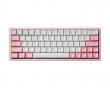 Xpunk 63 Magnetische 60% ANSI Gaming Tastatur - Rosa/Weiß