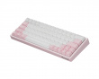 Xpunk 63 Magnetische 60% ANSI Gaming Tastatur - Rosa/Weiß