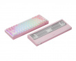 Xpunk 63 Magnetische 60% ANSI Gaming Tastatur - Rosa/Weiß