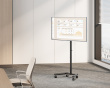 Kompakter TV-Ständer mit Rädern 13”-50” - Schwarz