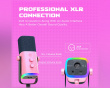 TAM8 Dynamisches Mikrofon mit Mikrofon Arm - Rosa
