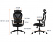 SpineX Core Ergonomischer Gaming-Stuhl - Schwarz