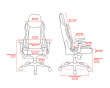 Vernazza Soft Fabric Gaming-Stuhl - Hellgrau