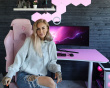 Arena Gaming Tisch - Large - Weiß Pink