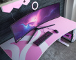 Arena Gaming Tisch - Large - Weiß Pink