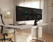 Alzare Neo Duo Monitorständer - Schwarz