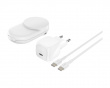 UltraCharge 2-in-1 Qi2 Kabelloses Ladegerät - Weiß