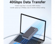 USB-C 40Gbps Externes Festplattengehäuse