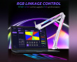 RGB Metall Mikrofon Arm - Weiß