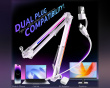 RGB Metall Mikrofon Arm - Weiß
