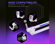 RGB Metall Mikrofon Arm - Weiß