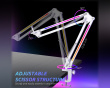 RGB Metall Mikrofon Arm - Weiß