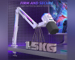 RGB Metall Mikrofon Arm - Weiß