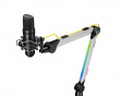 Aluminium Dynamisches RGB Mikrofon Arm - Weiß