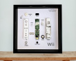Retro Art Nintendo Wii Remote Controller Display - Grau