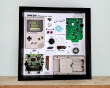 Retro Art Nintendo Gameboy Original Konsole Display - Grau