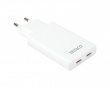 67W 2x USB-C Wandladegerät - Slim White