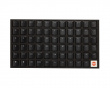 THT Doubleshot PBT Backlit Low-Profile 65-Key - Choc V1 - Schwarz