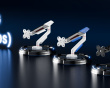 Monitorständer mit Mechanischer Feder – Weiß