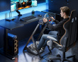 Zusammenklappbarer Rennsimulator-Lenkradständer mit Stuhlbefestigungsloch