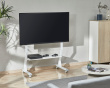 TV Ständer mit rollen 45”-90” - Weiß