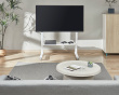 TV Ständer mit rollen 45”-90” - Weiß