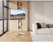 Kompakter TV-Ständer mit Rollen 13”-50” - Weiß