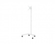 Kompakter TV-Ständer mit Rollen 13”-50” - Weiß