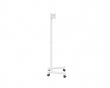 Kompakter TV-Ständer mit Rollen 13”-50” - Weiß