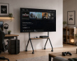 Easel Studio Mobiler TV-Ständer mit Rollen – Schwarz