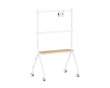 Easel Studio Mobiler TV-Ständer mit Rollen – Weiß